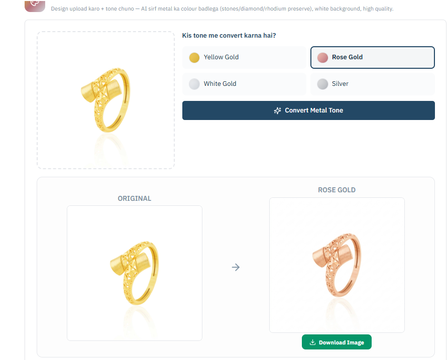 AI Metal Tone Converter — Valenza ERP AI
